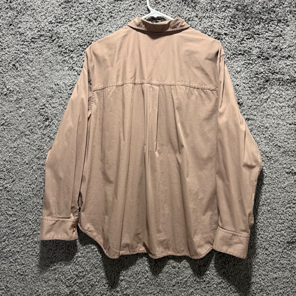 Lululemon Relaxed-Fit Cotton-Blend Poplin Button-Down Shirt XL - Picture 5 of 8